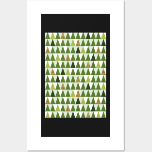 Geometric Forest Posters and Art